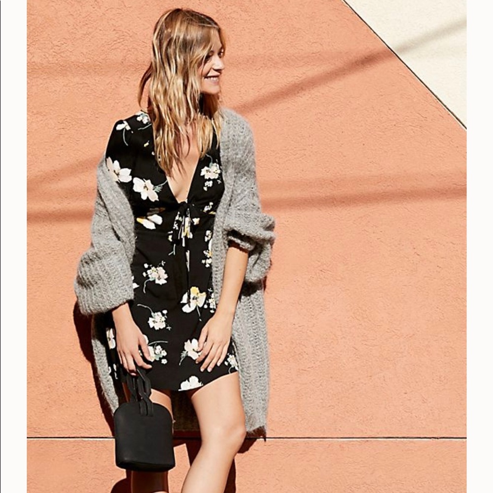NWT Free People Floral All Yours Mini Dress 12 - Picture 1 of 6